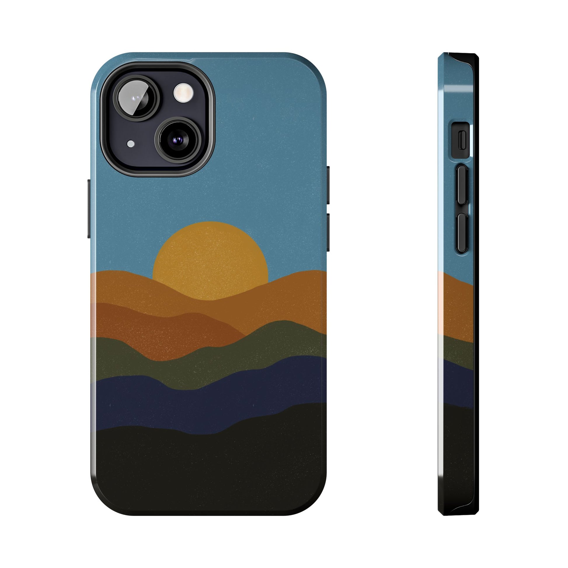 The Mountain Sunset Phone Case for iPhone 13 Mini by Kempain