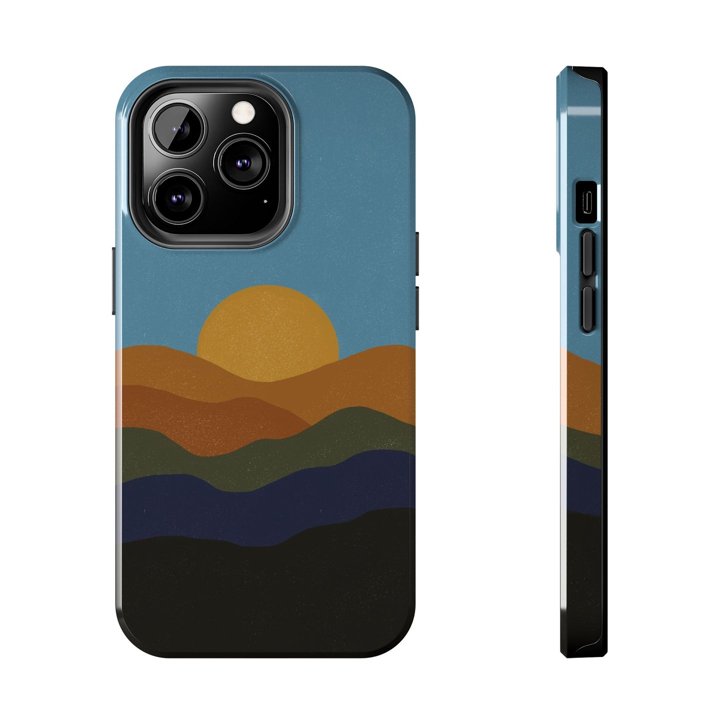 The Mountain Sunset Phone Case for iPhone 13 Pro by Kempain