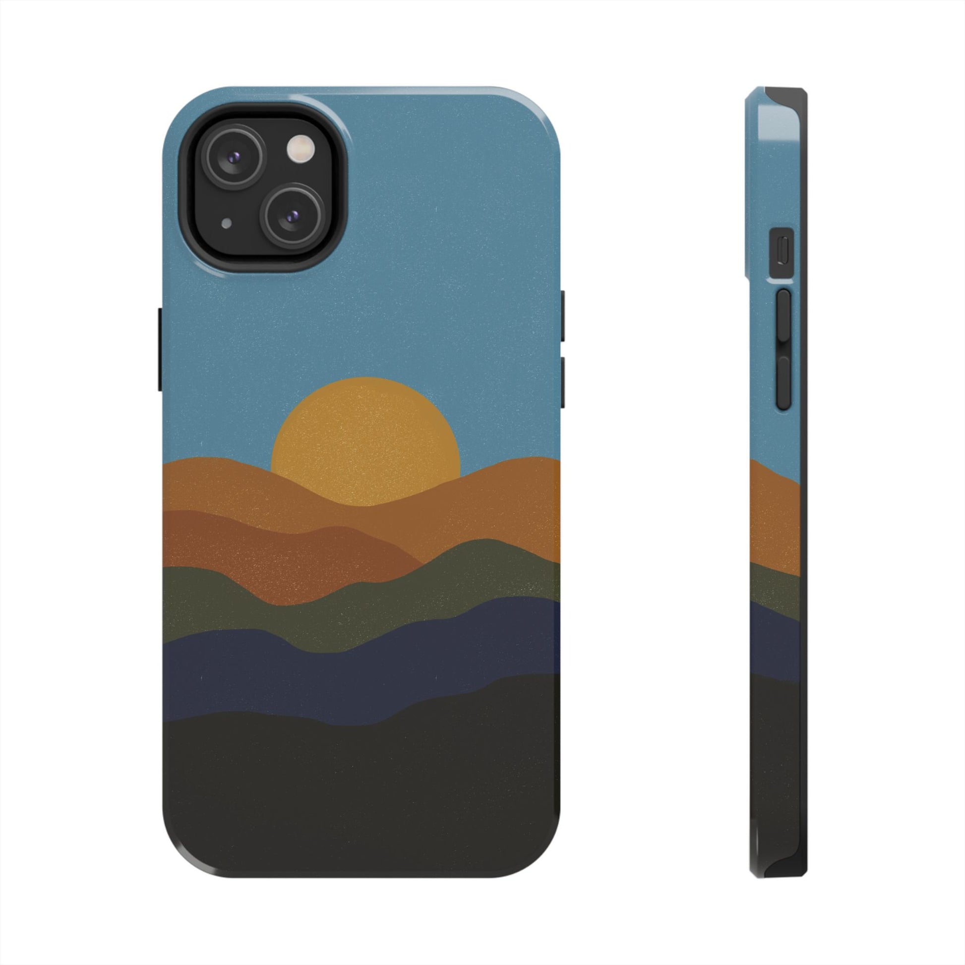 The Mountain Sunset Phone Case for iPhone 14 Plus by Kempain