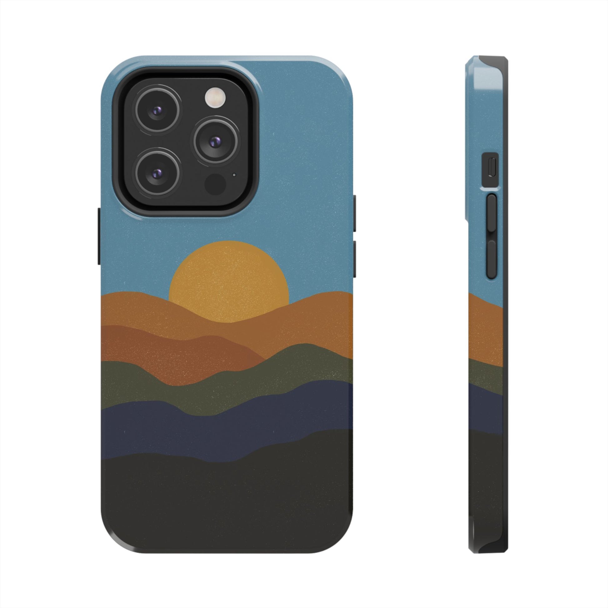 The Mountain Sunset Phone Case for iPhone 14 Pro by Kempain