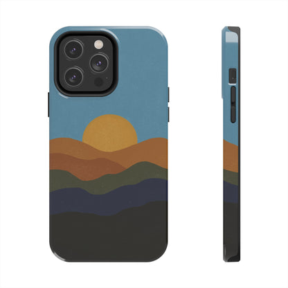 The Mountain Sunset Phone Case for iPhone 14 Pro Max by Kempain