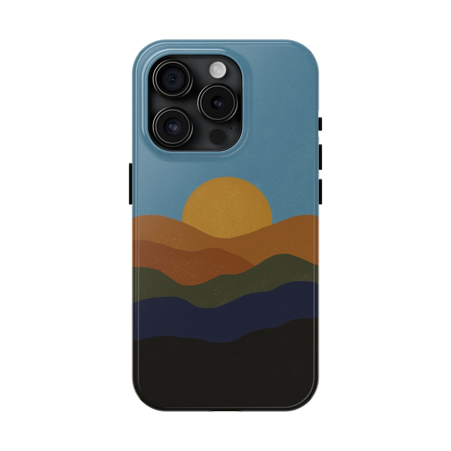 The Mountain Sunset Phone Case for iPhone 15 Pro by Kempain