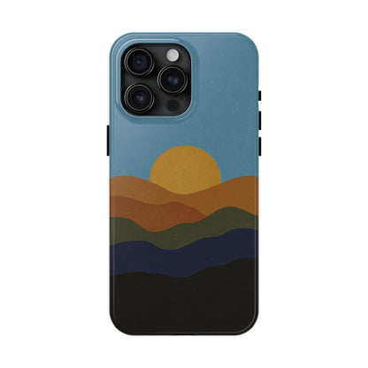 The Mountain Sunset Phone Case for iPhone 15 Pro Max by Kempain