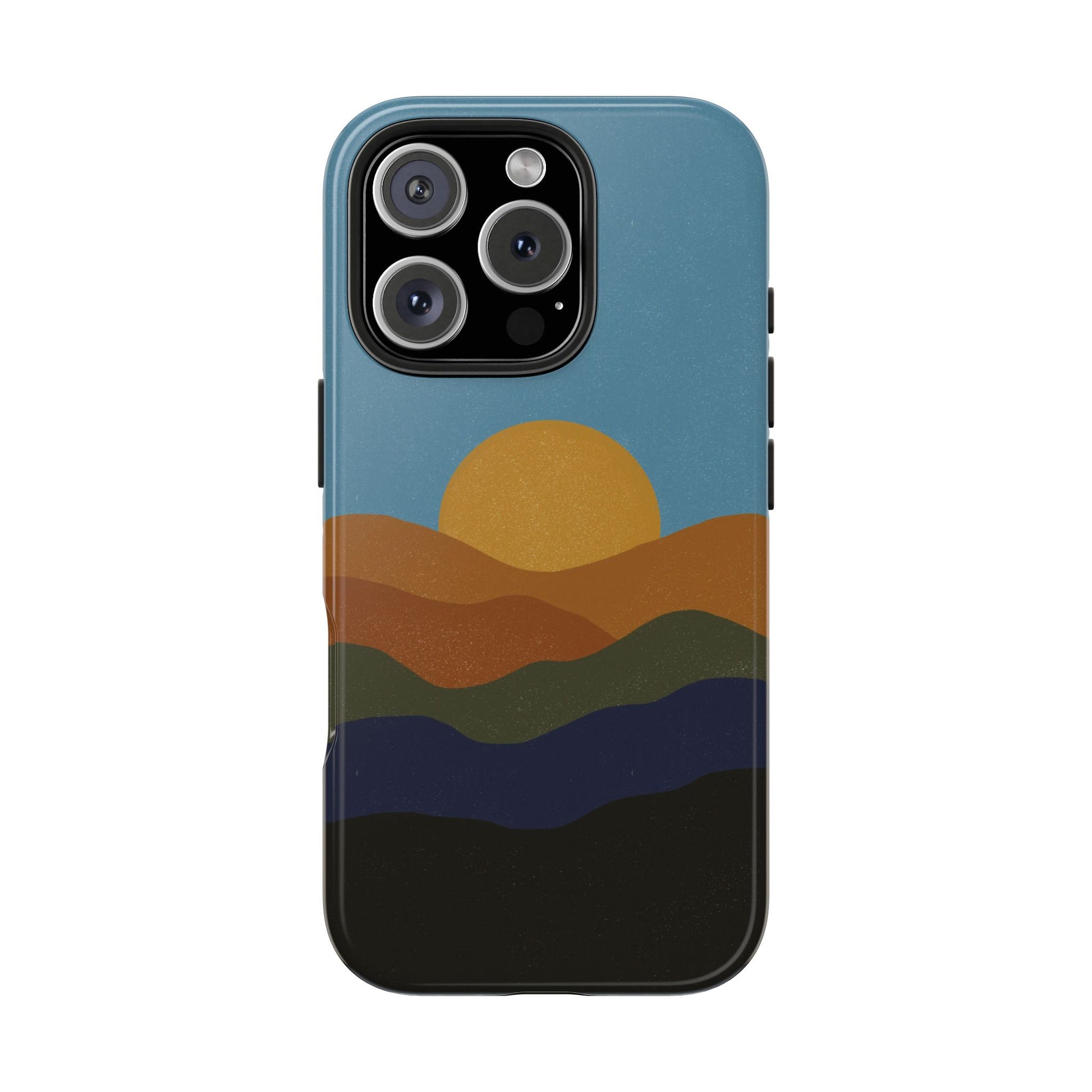 The Mountain Sunset Phone Case for iPhone 16 Pro by Kempain