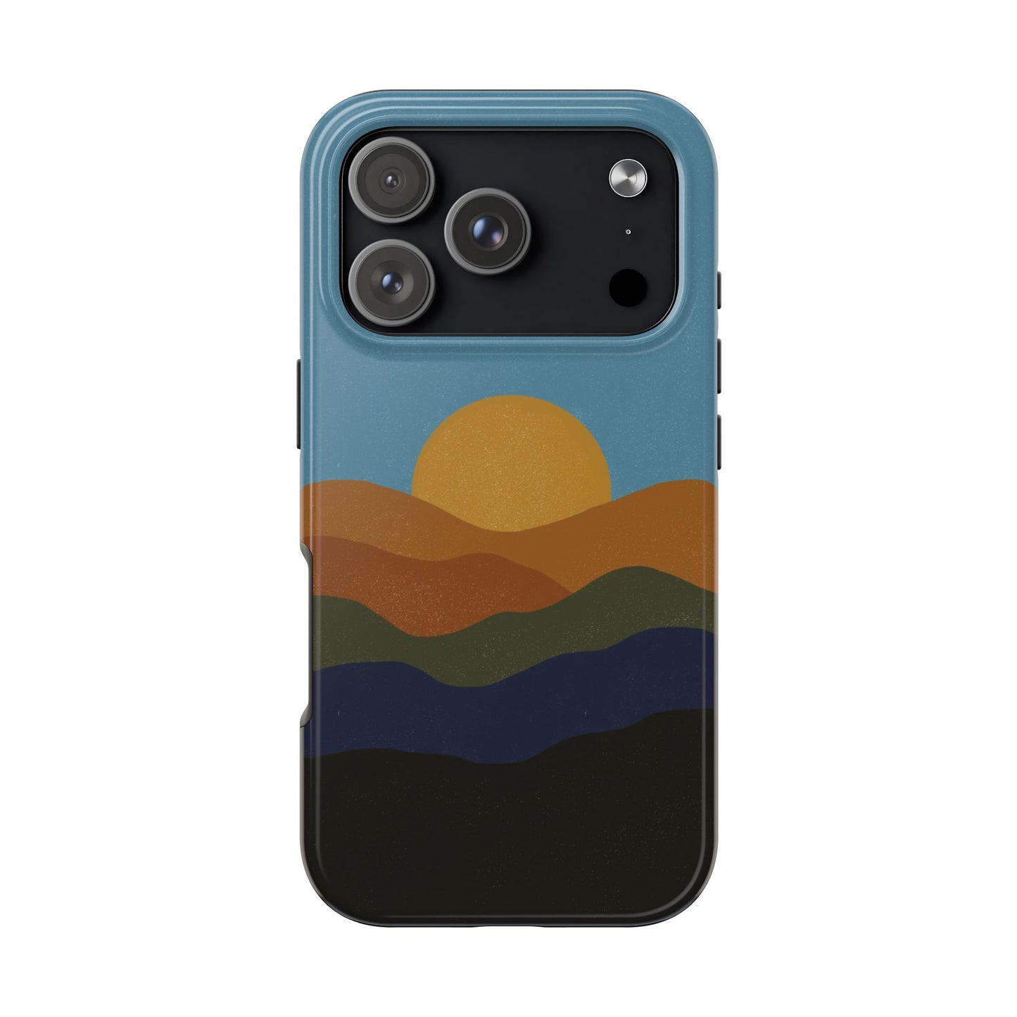 The Mountain Sunset Phone Case for iPhone 17 Pro by Kempain