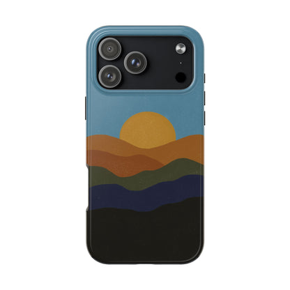 The Mountain Sunset Phone Case for iPhone 17 Pro Max by Kempain