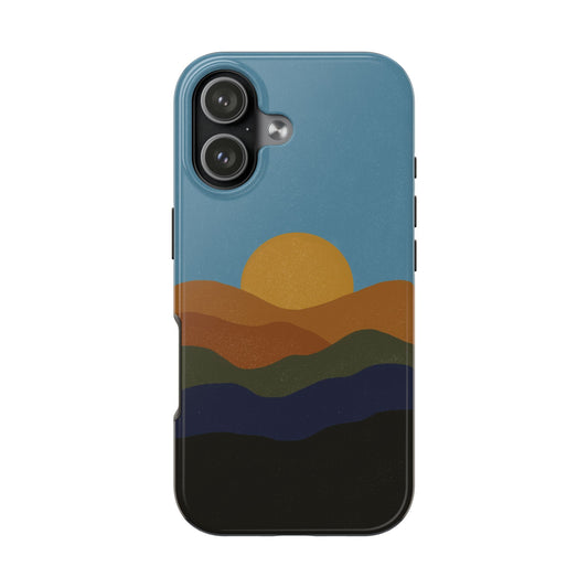 The Mountain Sunset Phone Case for iPhone 17 by Kempain