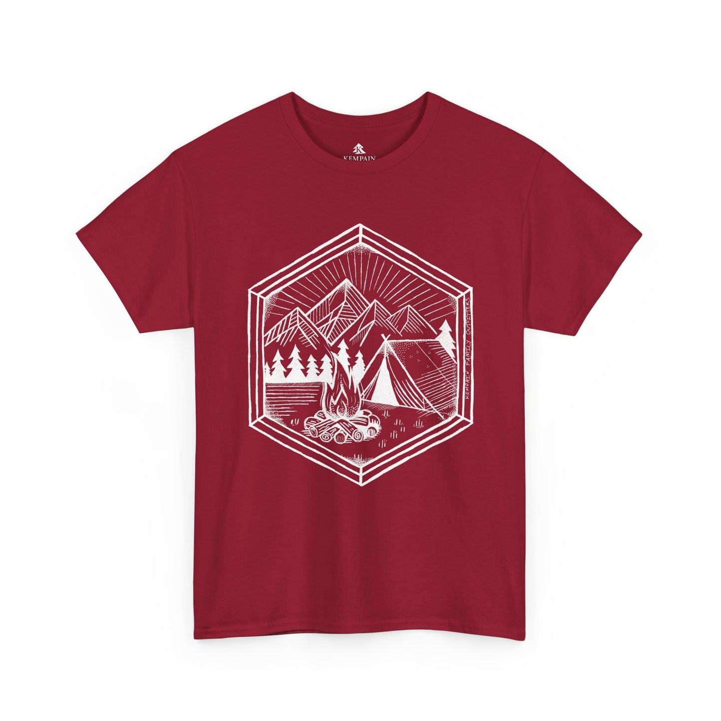 The Nature’s Refuge 100 percent cotton Unisex T-Shirt by Kempain, Cardinal Red, available in sizes Small through 5XL.