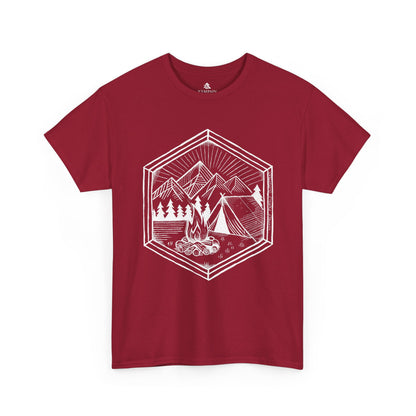 The Nature’s Refuge 100 percent cotton Unisex T-Shirt by Kempain, Cardinal Red, available in sizes Small through 5XL.