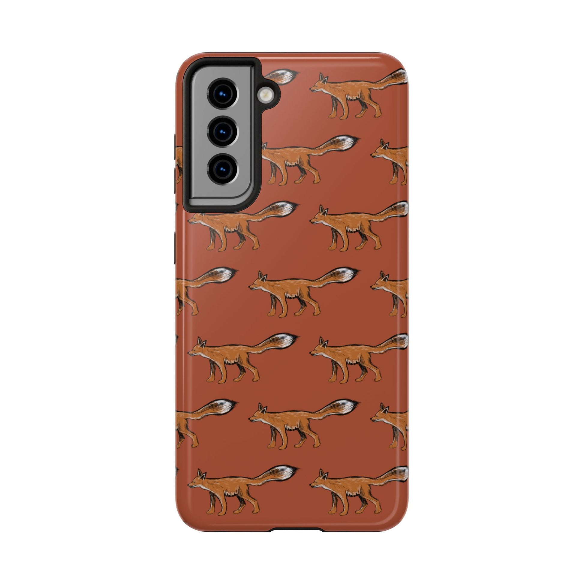 The Red Fox pattern design Phone Case by Kempain-Samsung Galaxy S21