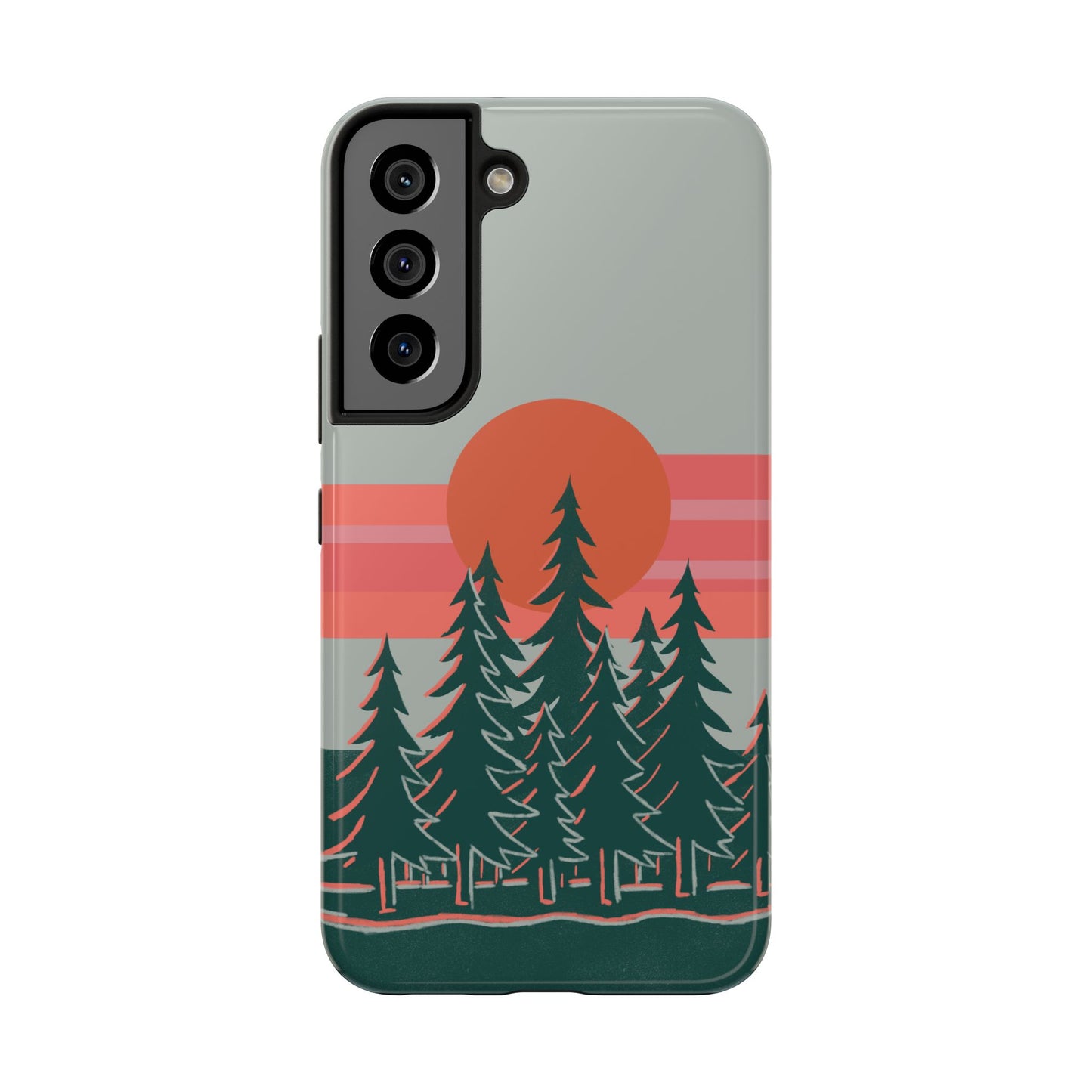 The Sunset Pines Phone Case for Samsung Galaxy S22 by Kempain