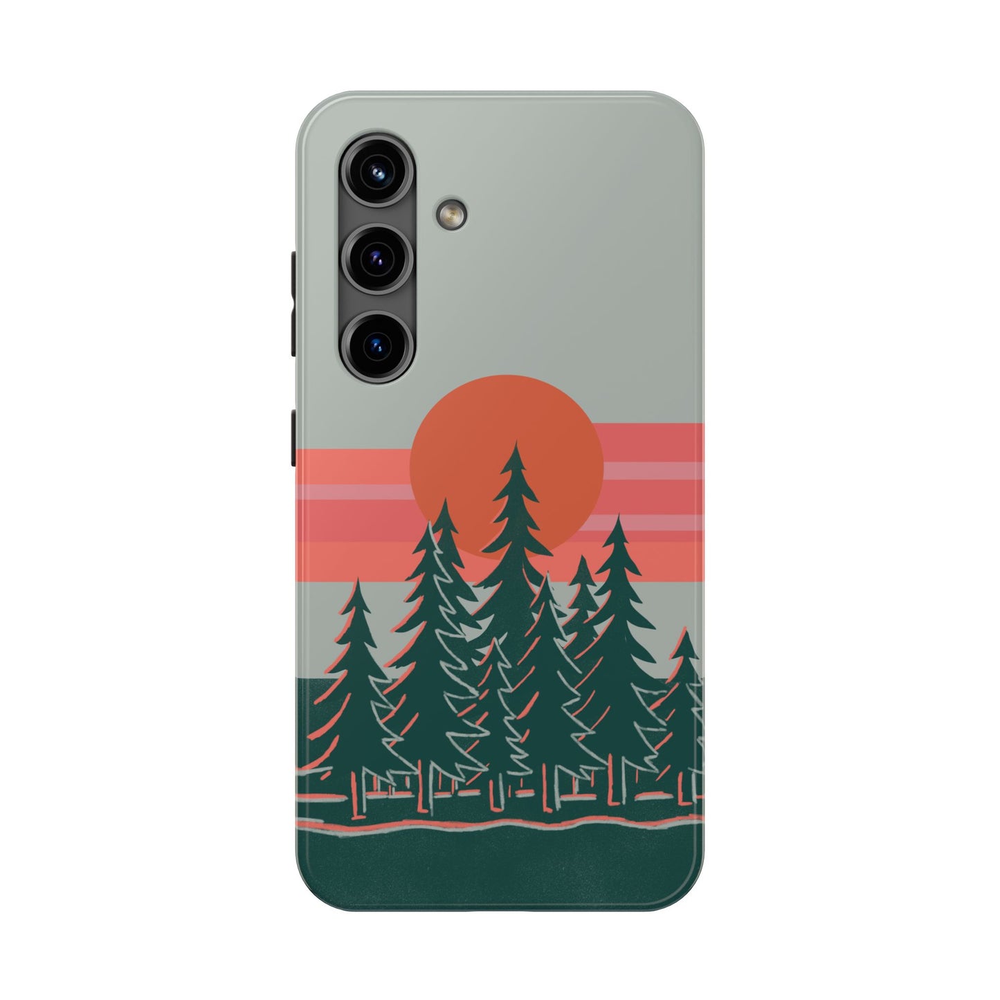 The Sunset Pines Phone Case for Samsung Galaxy S24 by Kempain