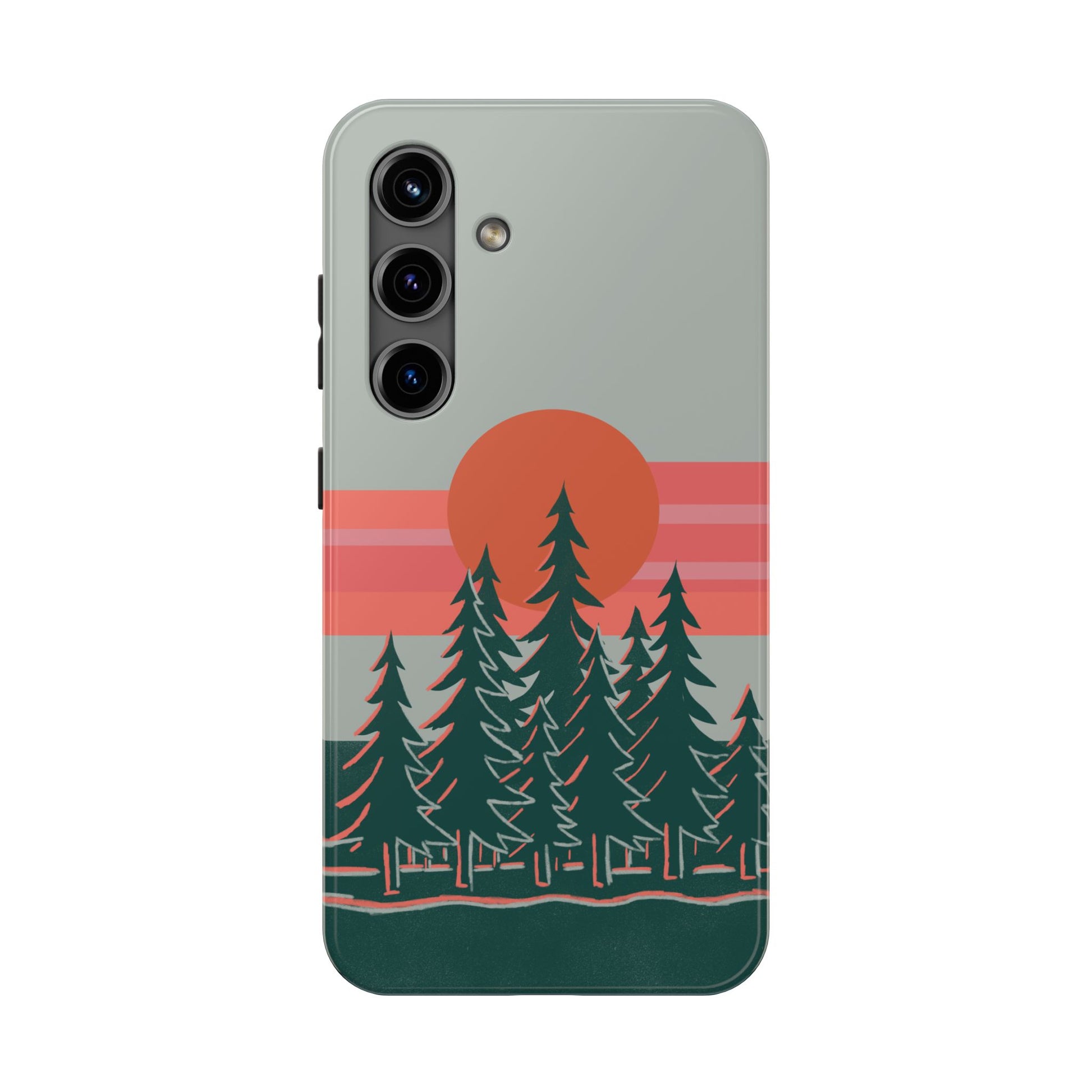 The Sunset Pines Phone Case for Samsung Galaxy S24 by Kempain