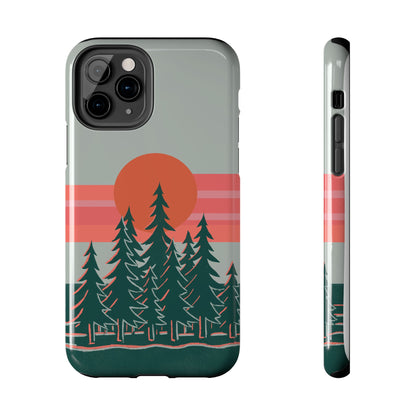 The Sunset Pines Phone Case for iPhone 11 Pro by Kempain