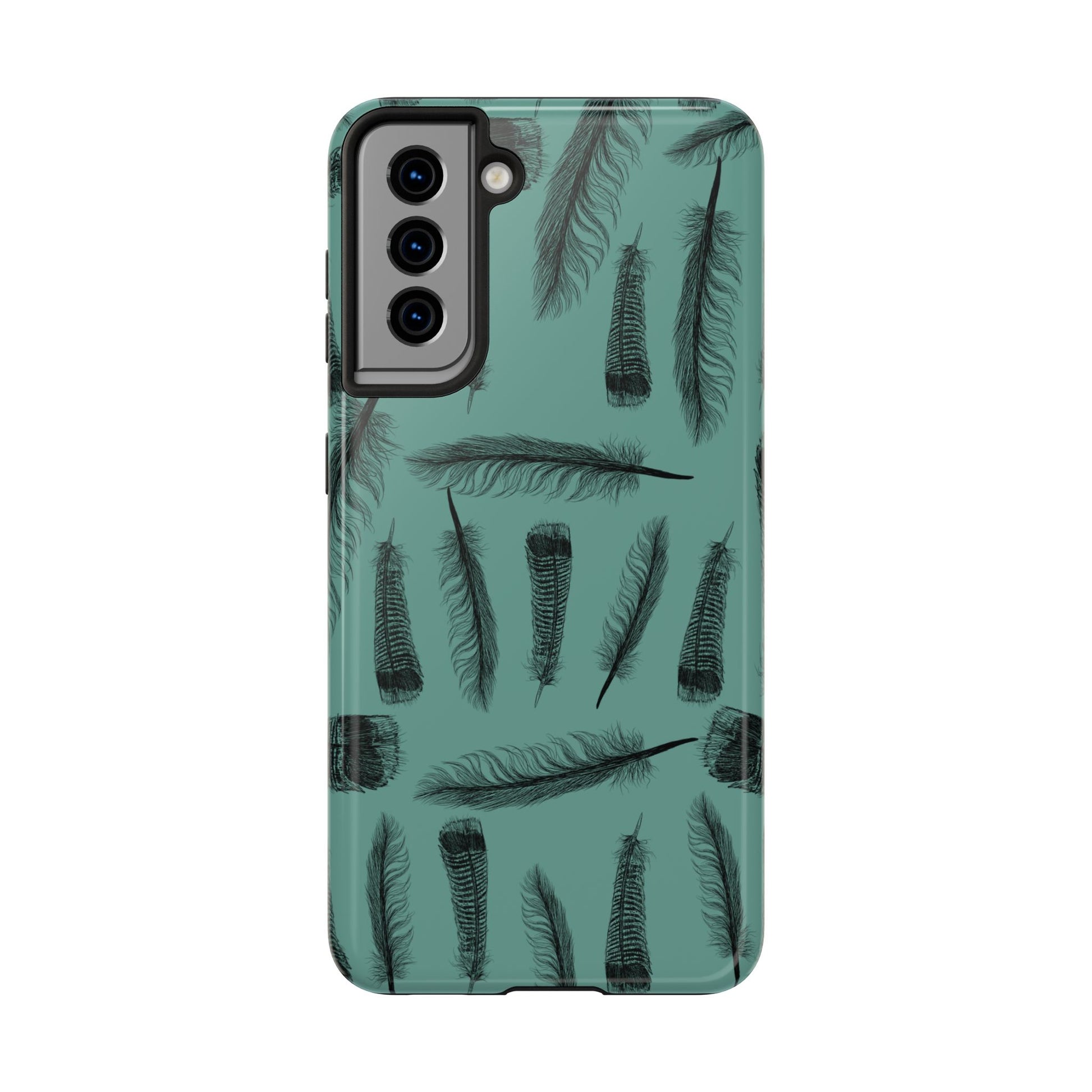 The Turkey Feathers for Phone Case by Kempain-Samsung Galaxy S21-