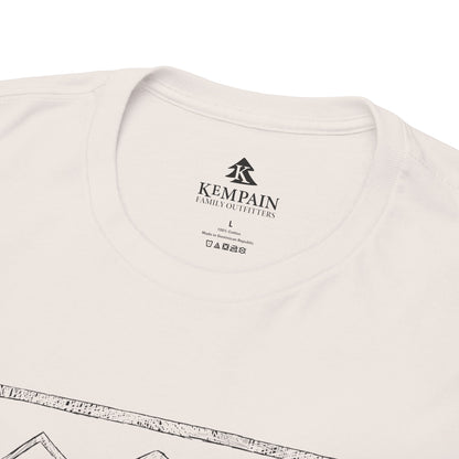 The Wilderness Trek 100 percent cotton T-Shirt by Kempain available in sizes Small through 5XL.