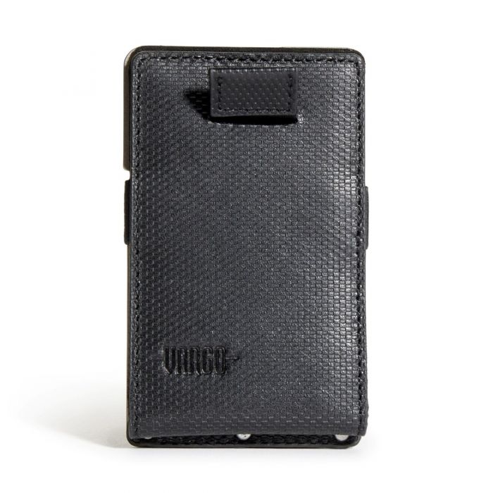 Front View of the Titanium Minimalist EDC Hinge Wallet from VARGO sold by Kempain Family Outfitters displayed on a white background.