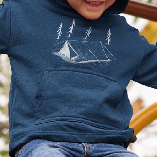Camping Tent Graphic - Toddler Hoodie