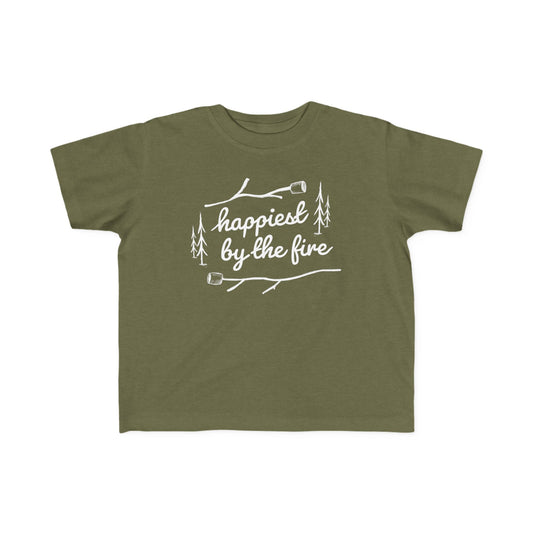 Toddler's Happiest By the Fire T-Shirt