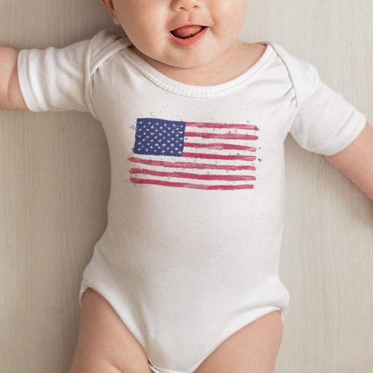 Stars & Stripes Baby Bodysuit