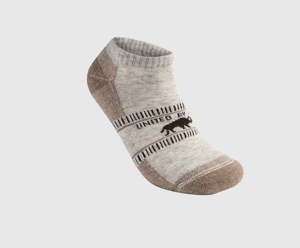 Brown Bison Trail Low-Cut Sock Socks by United By Blue sold by Kempain Family Outfitters.