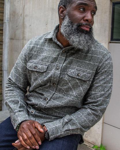 MuskOx Grand Flannel | 8.9oz Heavyweight | Moss Green