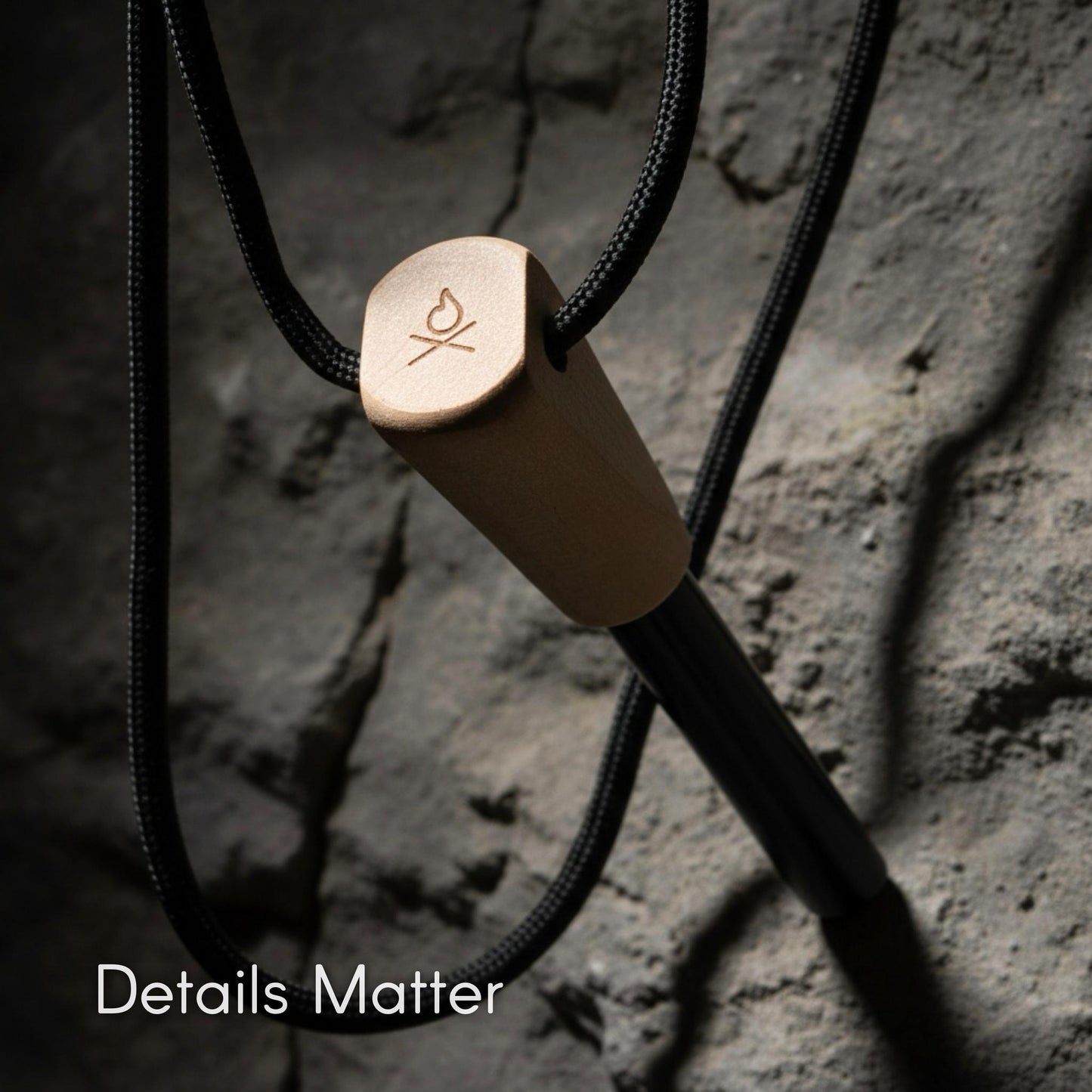A Handcrafted Hardwood Ferro Rod from Überleben.