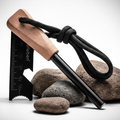 A Handcrafted Hardwood Ferro Rod from Überleben.