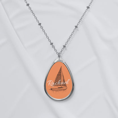 Personalized Oval Necklace
