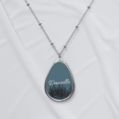 Personalized Oval Necklace