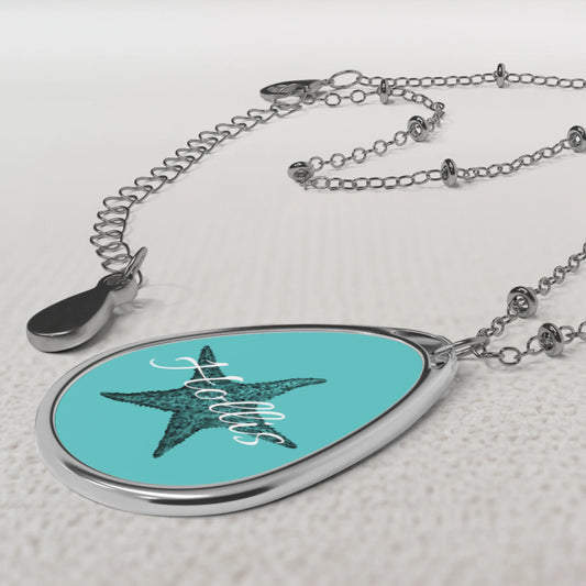 Personalized Oval Necklace