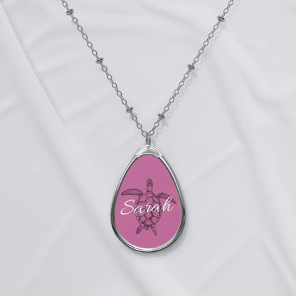 Personalized Oval Necklace
