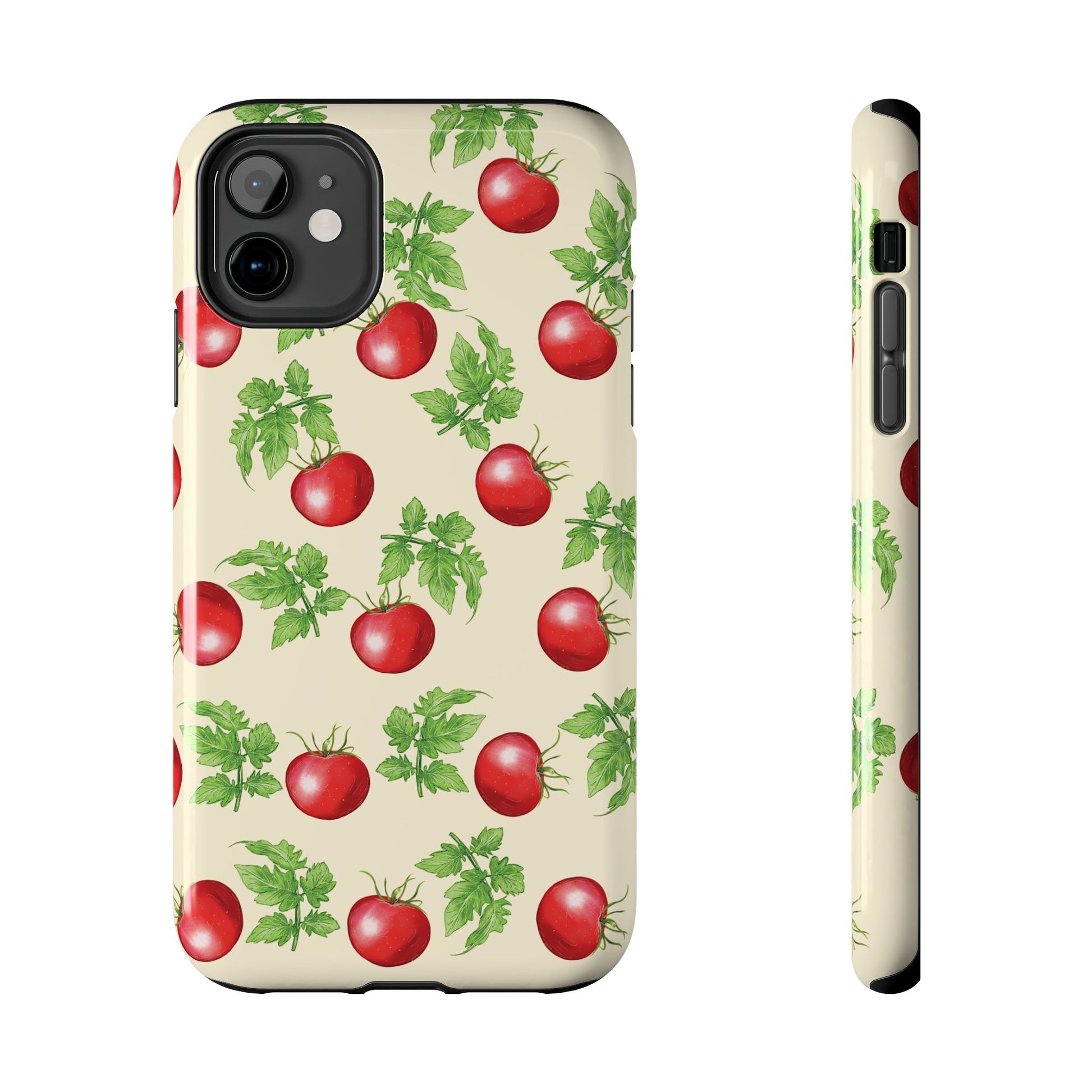 Garden Tomato Pattern iPhone 11 case by Kempain Family Outfitters.