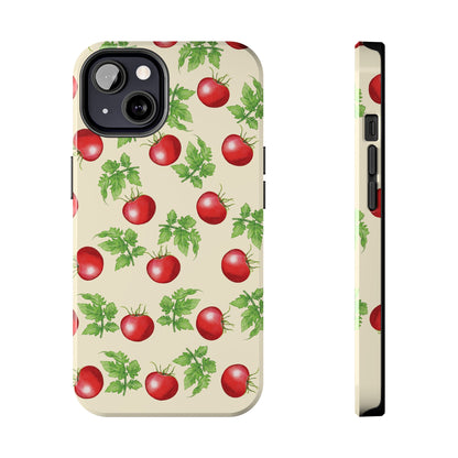 Garden Tomato Pattern iPhone 13 case by Kempain Family Outfitters.