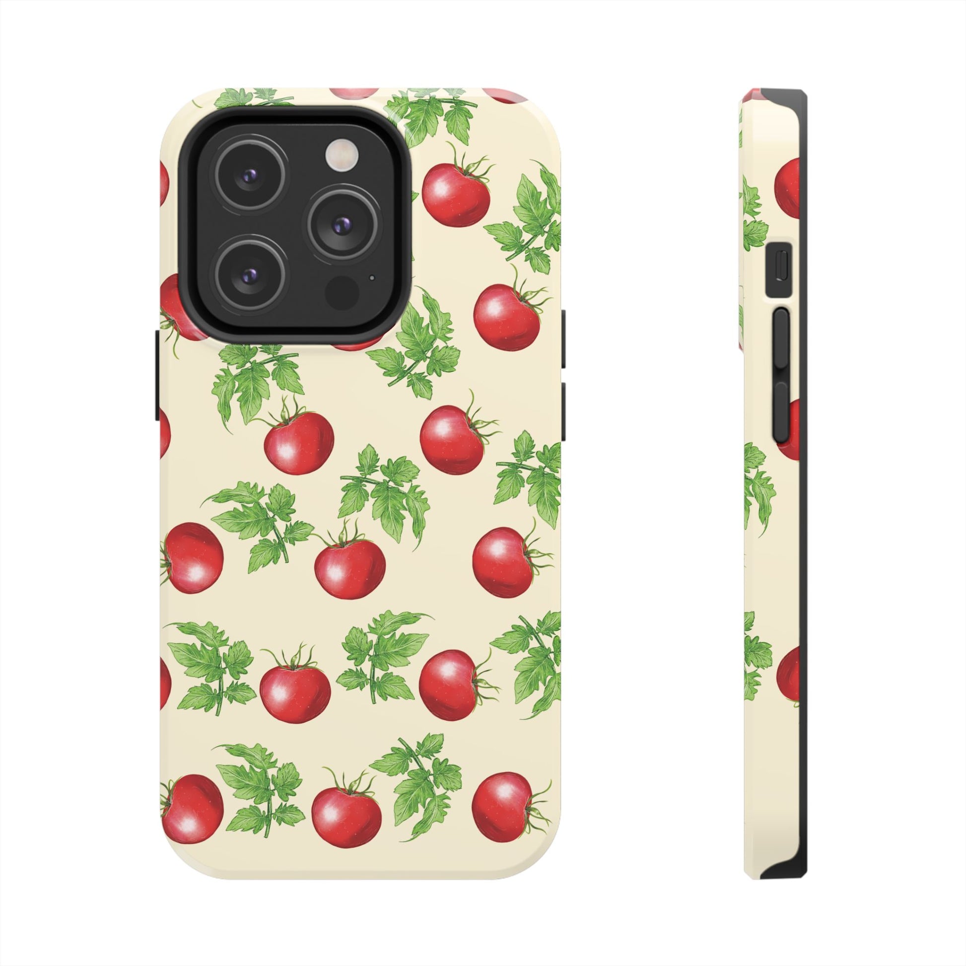 Garden Tomato Pattern iPhone 14 Pro case by Kempain Family Outfitters.
