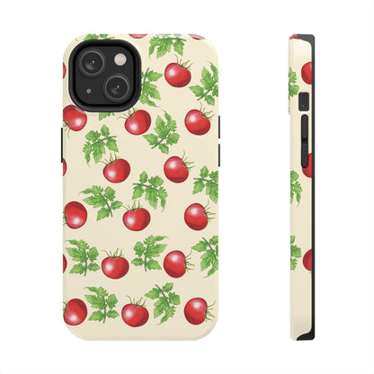 Garden Tomato Pattern iPhone 14 case by Kempain Family Outfitters.