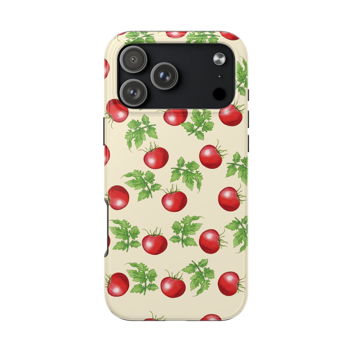 Garden Tomato Pattern iPhone 17 Pro Max case by Kempain Family Outfitters.