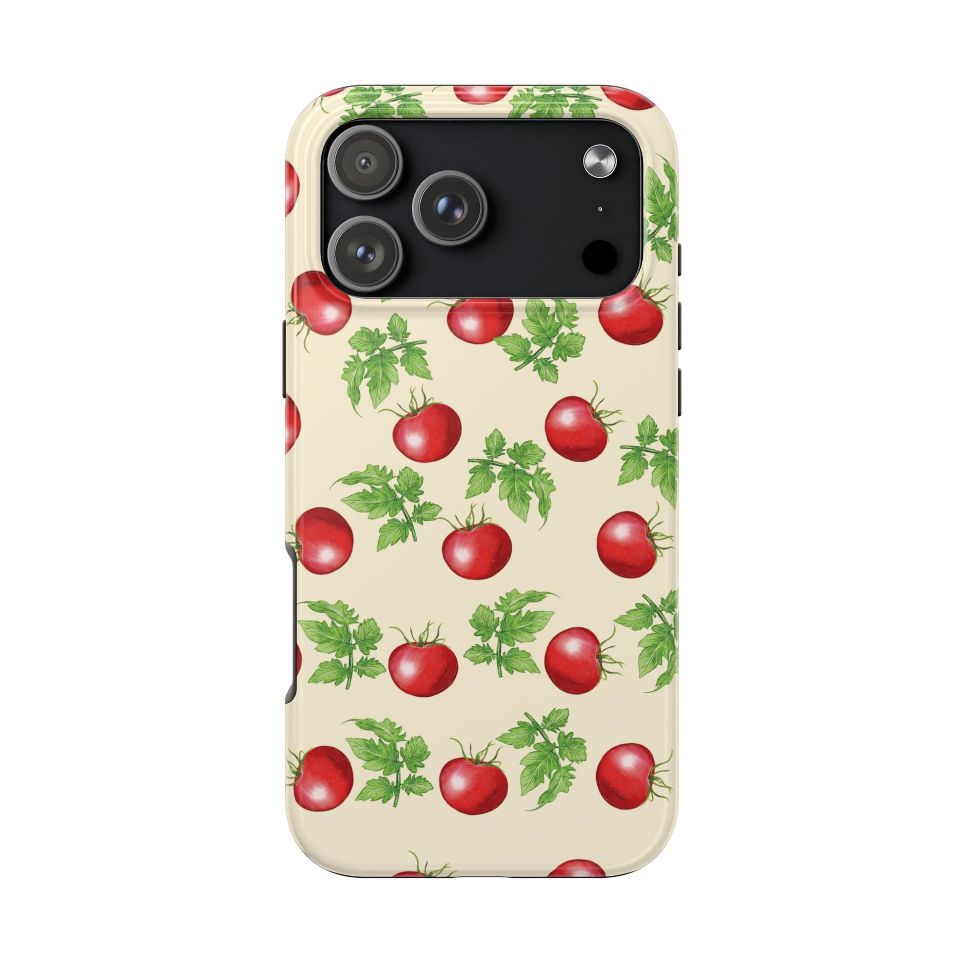 Garden Tomato Pattern iPhone 17 Pro Max case by Kempain Family Outfitters.