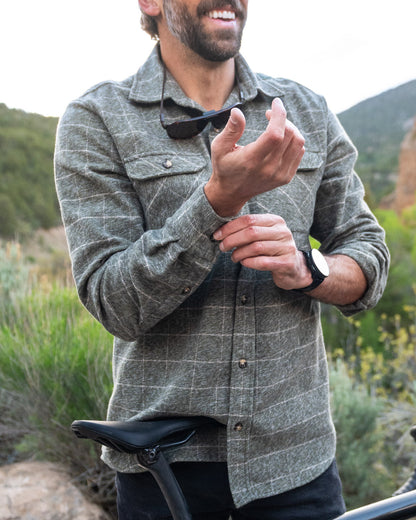 MuskOx Grand Flannel | 8.9oz Heavyweight | Moss Green