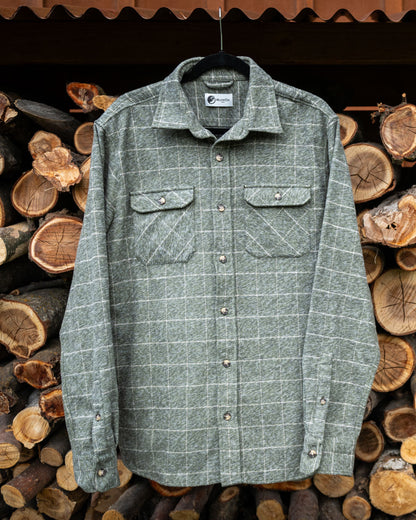 MuskOx Grand Flannel | 8.9oz Heavyweight | Moss Green