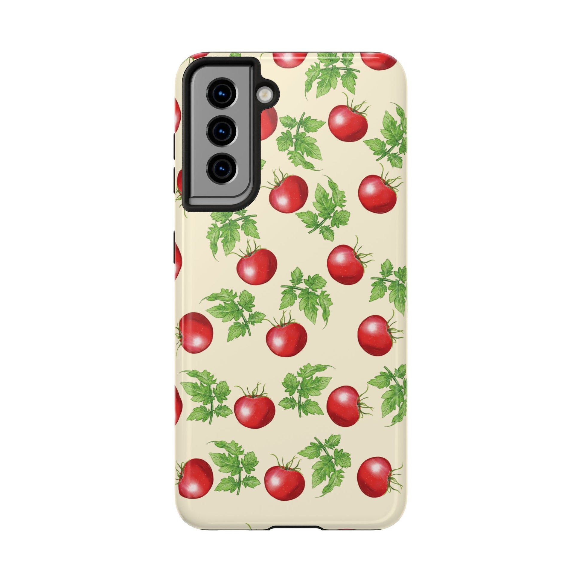 Garden Tomato Pattern Samsung Galaxy S21 case by Kempain Family Outfitters.