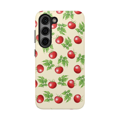 Garden Tomato Pattern Samsung Galaxy S23 case by Kempain Family Outfitters.