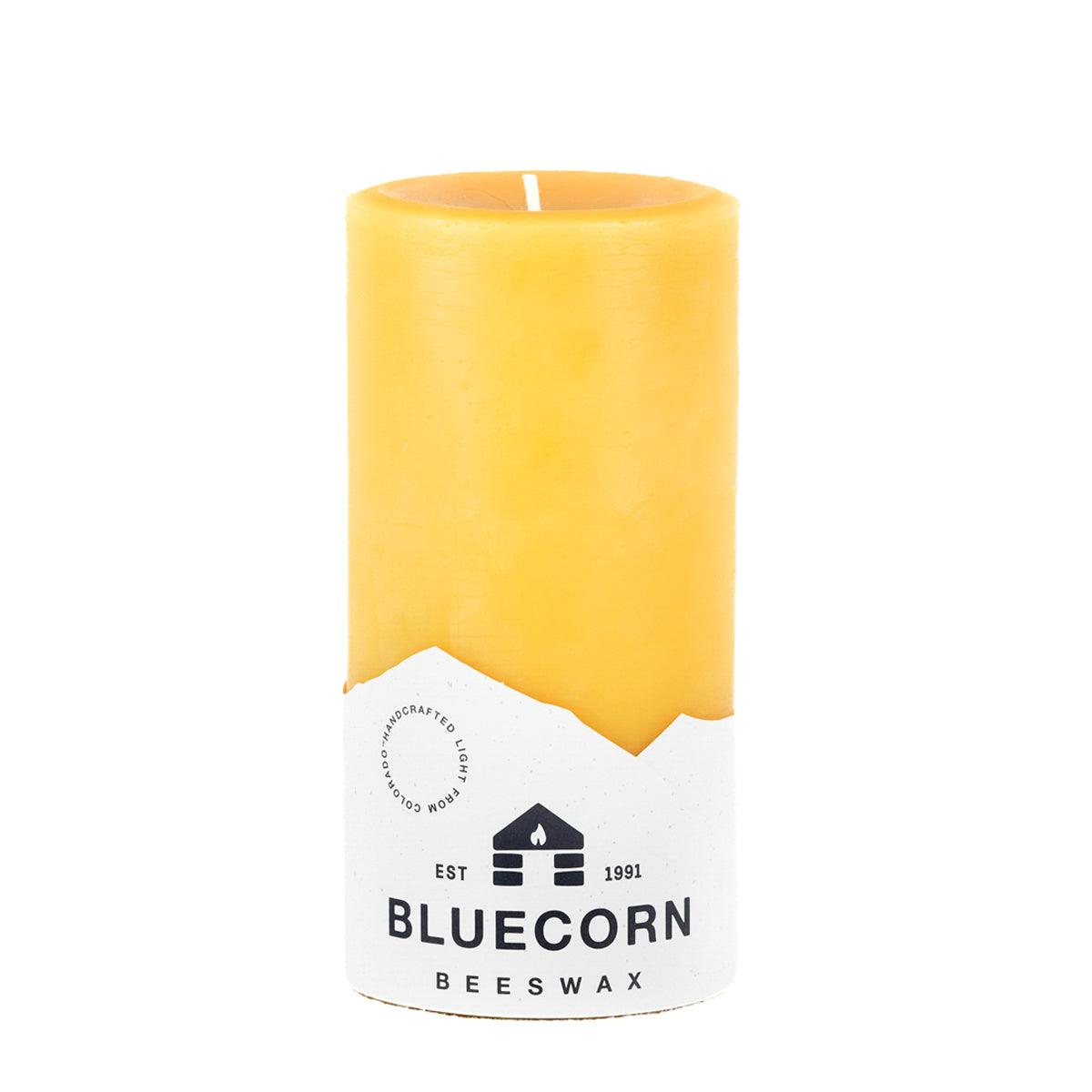 The Golden Pillars | 100% Pure Beeswax Pillars by Bluecorn Candles sold by Kempain Family Outfitters.