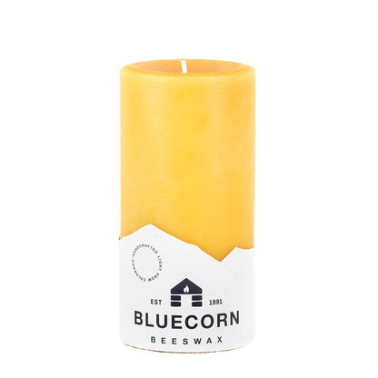 The Golden Pillars | 100% Pure Beeswax Pillars by Bluecorn Candles sold by Kempain Family Outfitters.