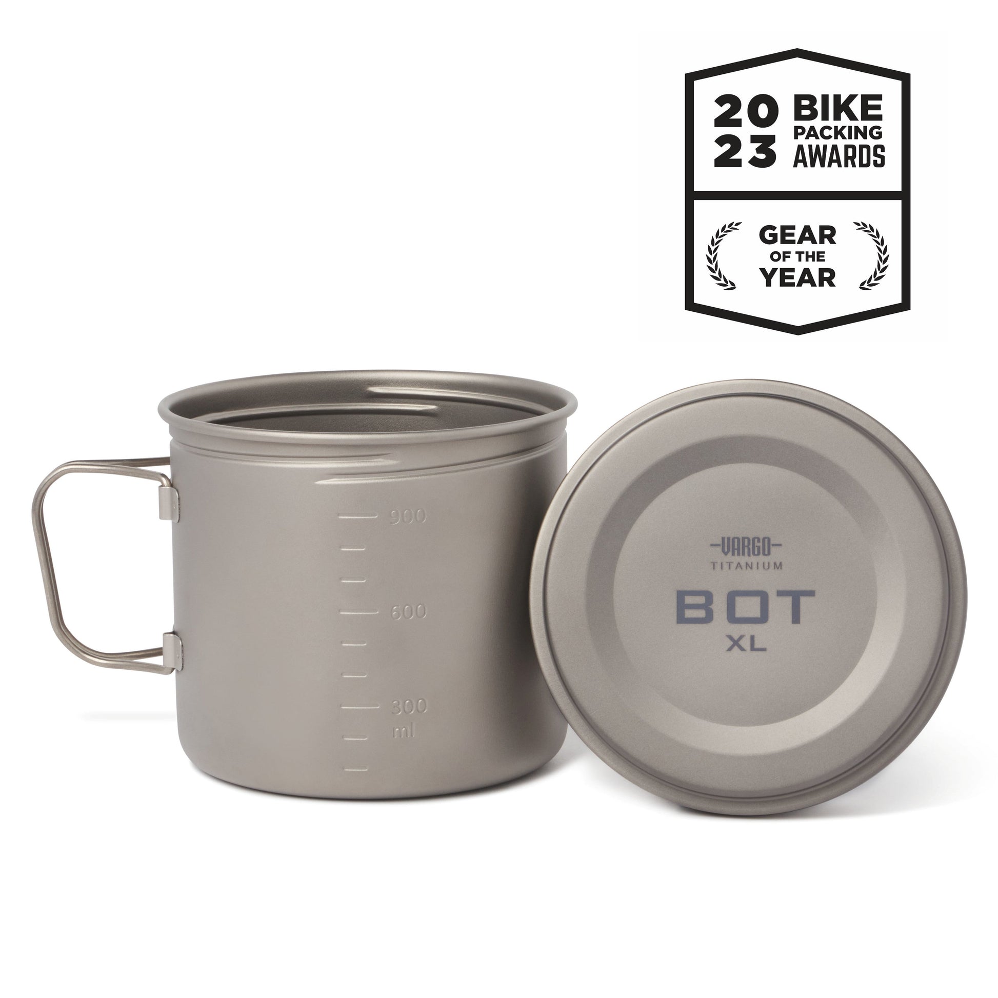 Titanium BOT XL Bottle Pot Combo - 1.1 Liter Camping Cookware & Dinnerware by VARGO sold by Kempain Family Outfitters.