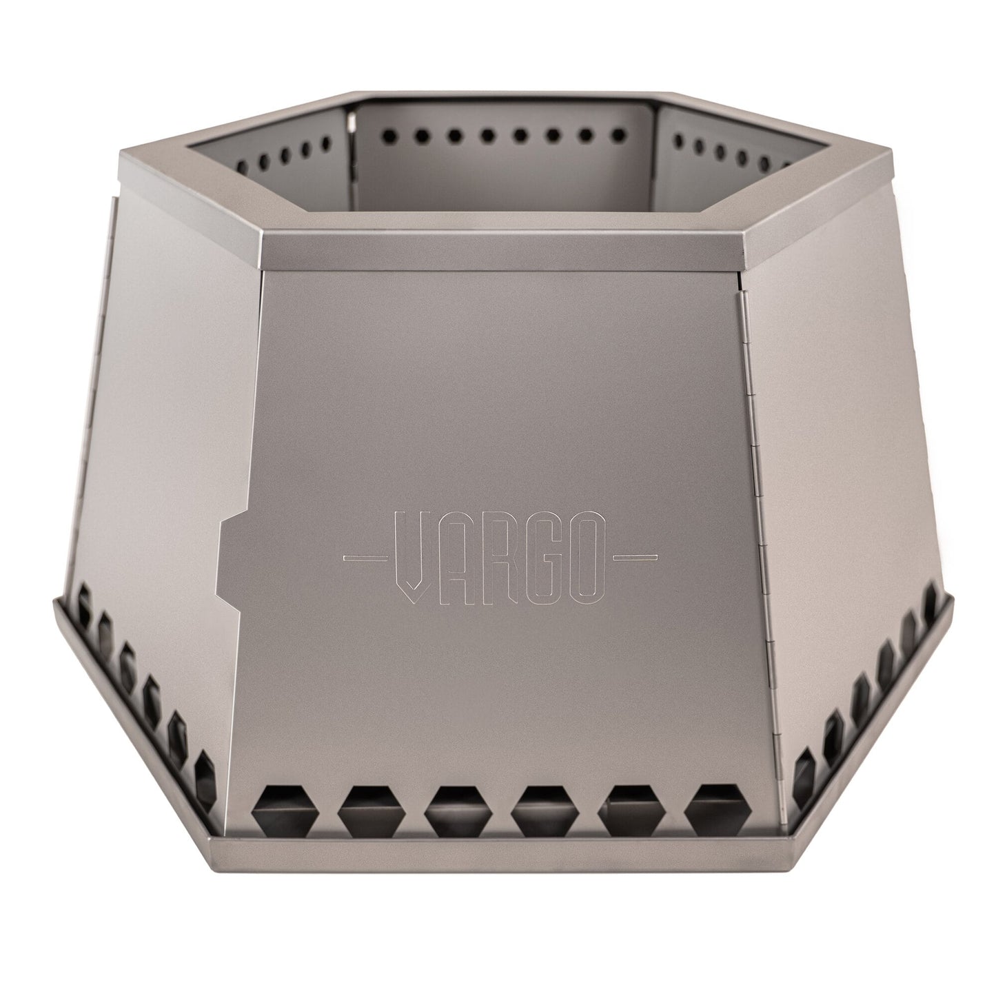 Titanium MegaHex Smokeless Flat Pack Fire Pit Smokeless Fire Pit by VARGO sold by Kempain Family Outfitters.