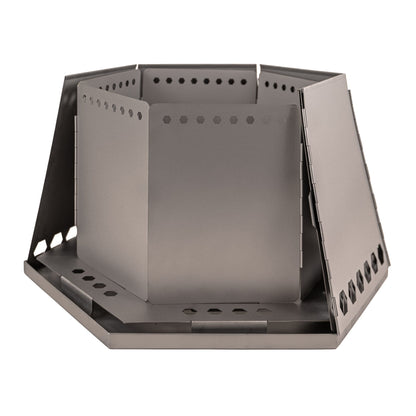 Titanium MegaHex Smokeless Flat Pack Fire Pit Smokeless Fire Pit by VARGO sold by Kempain Family Outfitters.