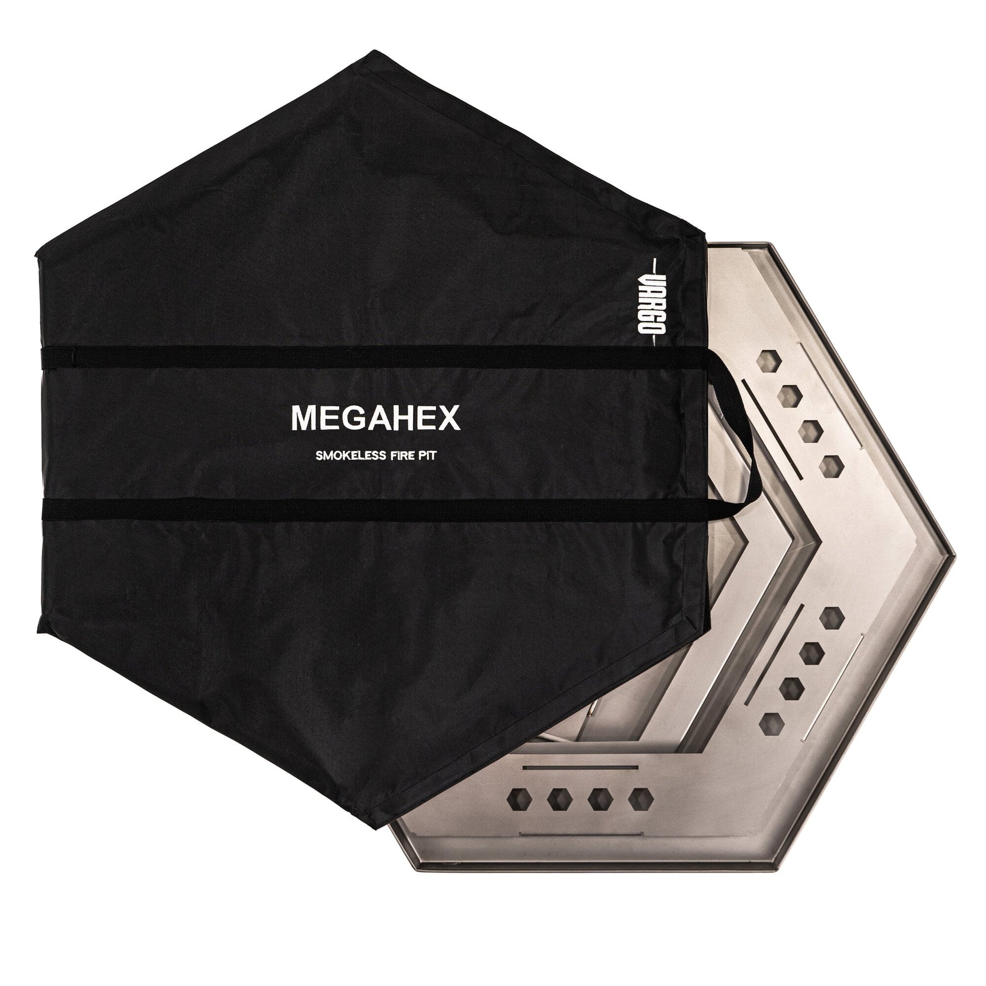 Titanium MegaHex Smokeless Flat Pack Fire Pit Smokeless Fire Pit by VARGO sold by Kempain Family Outfitters.