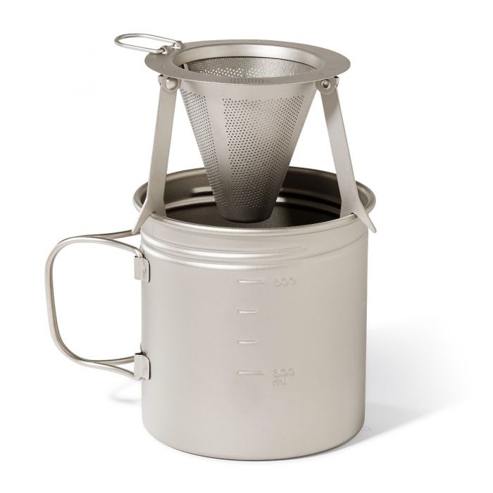 Titanium Travel Coffee Filter Solo Pour Over Maker Coffee Filter Baskets by VARGO sold by Kempain Family Outfitters.