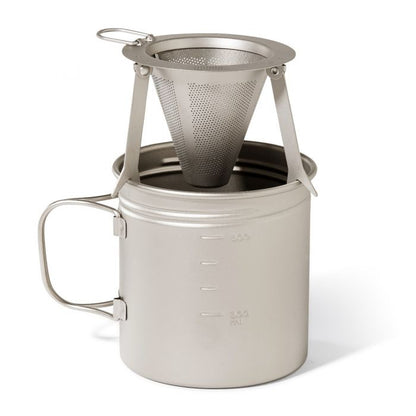 Titanium Travel Coffee Filter Solo Pour Over Maker Coffee Filter Baskets by VARGO sold by Kempain Family Outfitters.